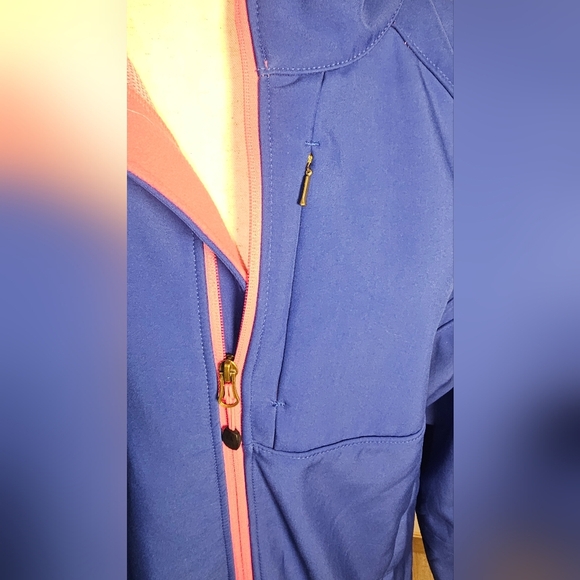 Women's Blue and Pink Jacket Mid Weight Jacket.  Carribean Fashion Size 2XL - Picture 6 of 12